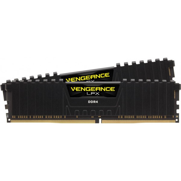 Corsair 8GB DDR4-2666 DIMM Kit, Memory (Black,Vengeance LPX) (CMK8GX4M2A2666C16)